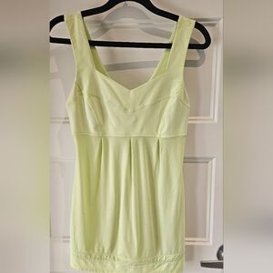 lululemon athletica Pale Lime Scoop Neck Tank